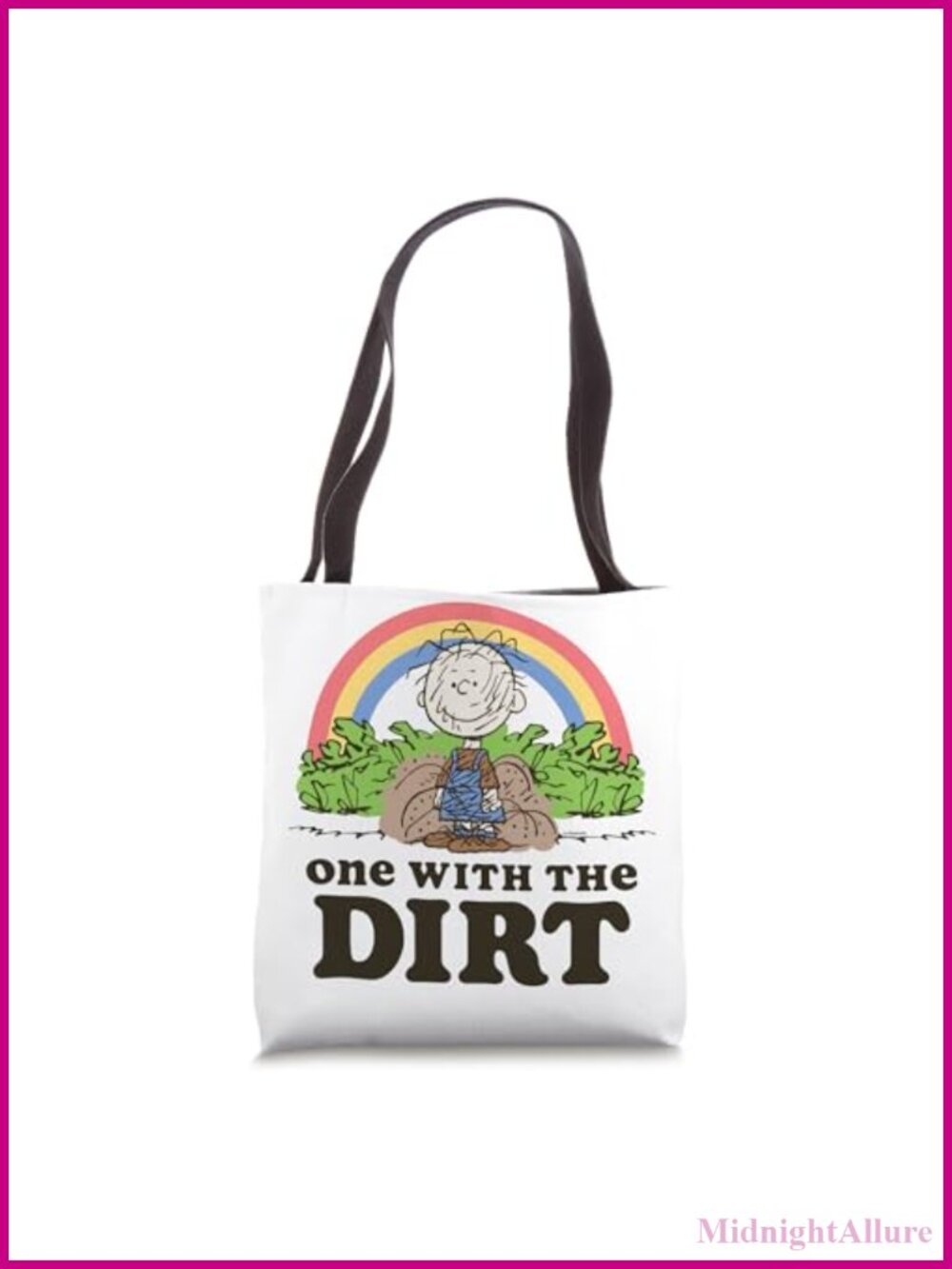 Peanuts Pigpen Tote Bag Lightweight Spun Polyester Canvas Foldable